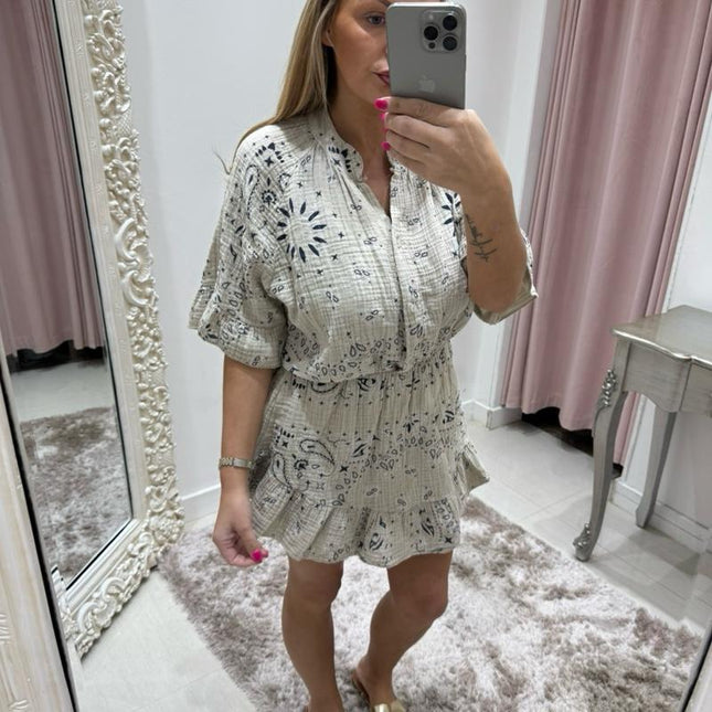 Reagan  ~ Cheesecloth Flowy Play Suit