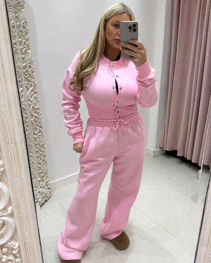 Bettina ~ Fleece Lined Lounge Set ~ Compression Waistband