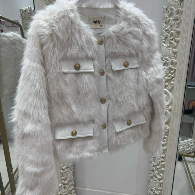 Lucinda ~ Luxury Faux Fur Trophy Jacket