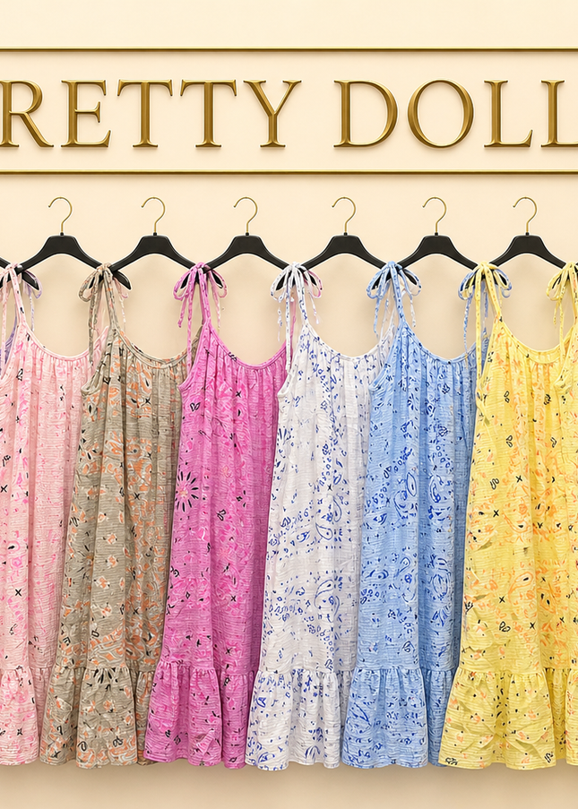 Midaxi Cheese Cloth Swing Dress