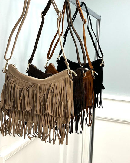 Kimberley ~ Faux Suede Cross Body Bag