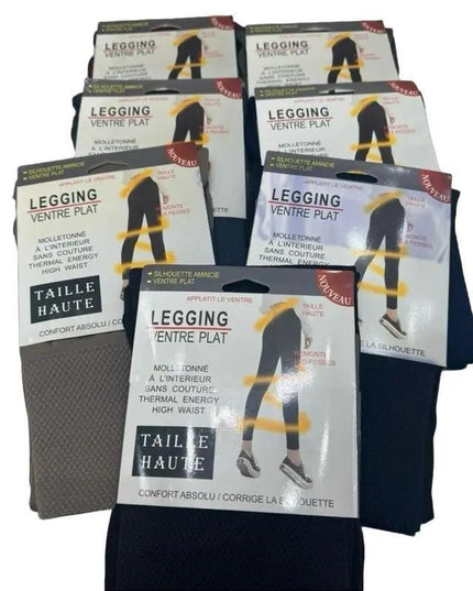 Fleece Lined High Waisted Tummy Control Leggings Sizes 8 - 22