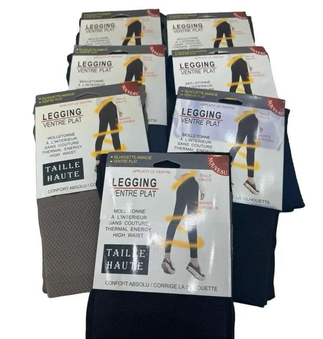 Fleece Lined High Waisted Tummy Control Leggings Sizes 8 - 22
