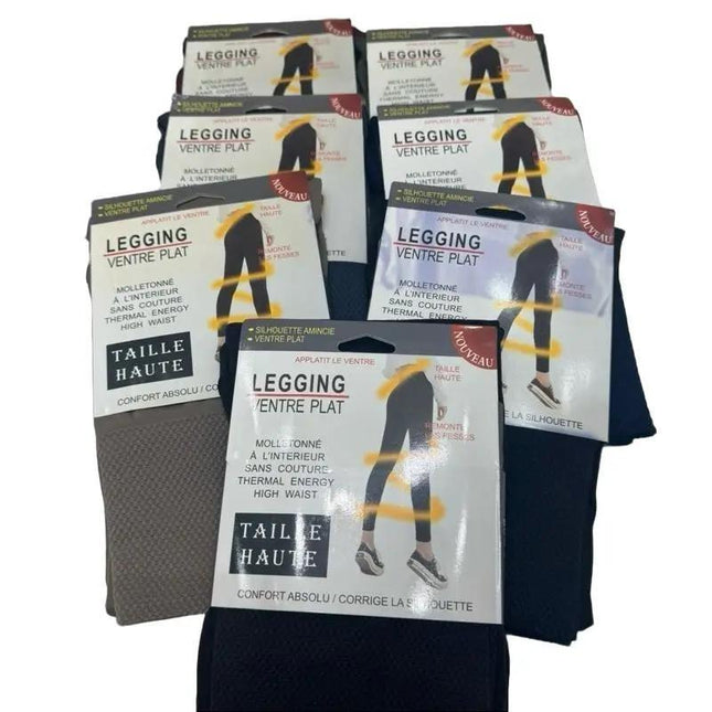 Fleece Lined High Waisted Tummy Control Leggings Sizes 8 - 22