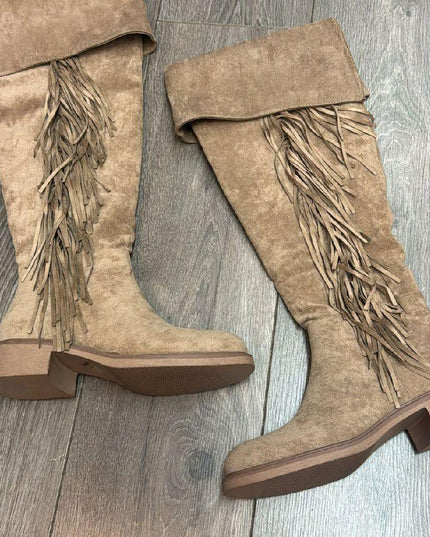Rio ~ Over the Knee Faux Suede Boots