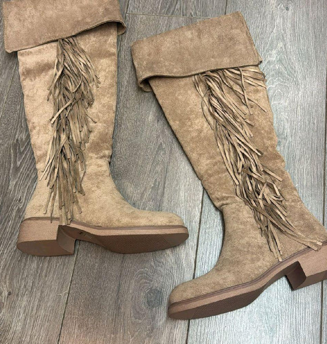 Rio ~ Over the Knee Faux Suede Boots