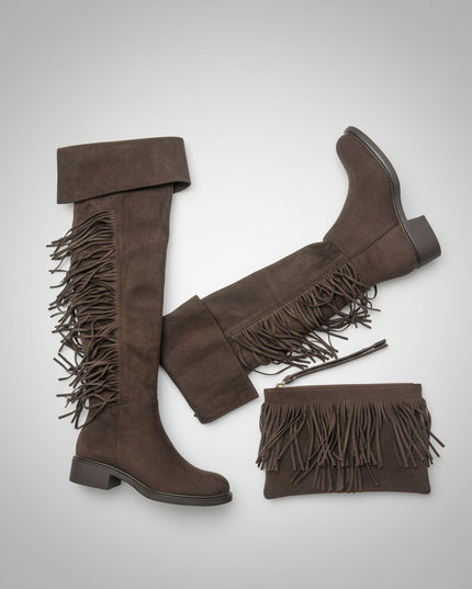 Rio ~ Over the Knee Faux Suede Boots