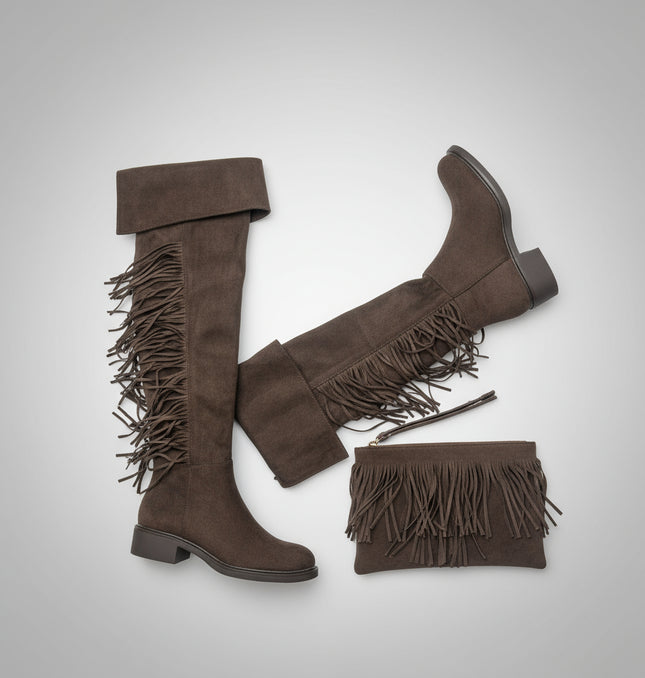 Rio ~ Over the Knee Faux Suede Boots