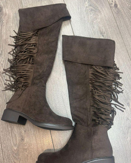 Rio ~ Over the Knee Faux Suede Boots