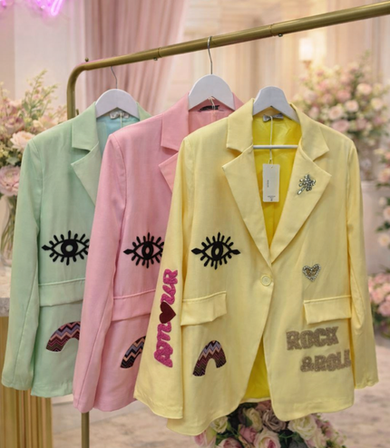 Rock ~ Embroidered & Embellished Blazer
