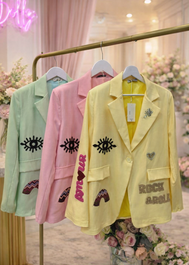 Rock ~ Embroidered & Embellished Blazer