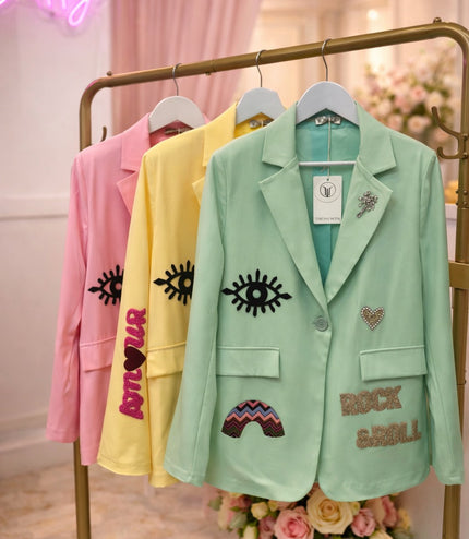 Rock ~ Embroidered & Embellished Blazer