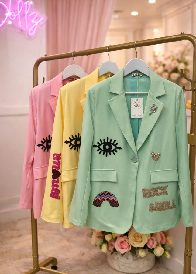 Rock ~ Embroidered & Embellished Blazer